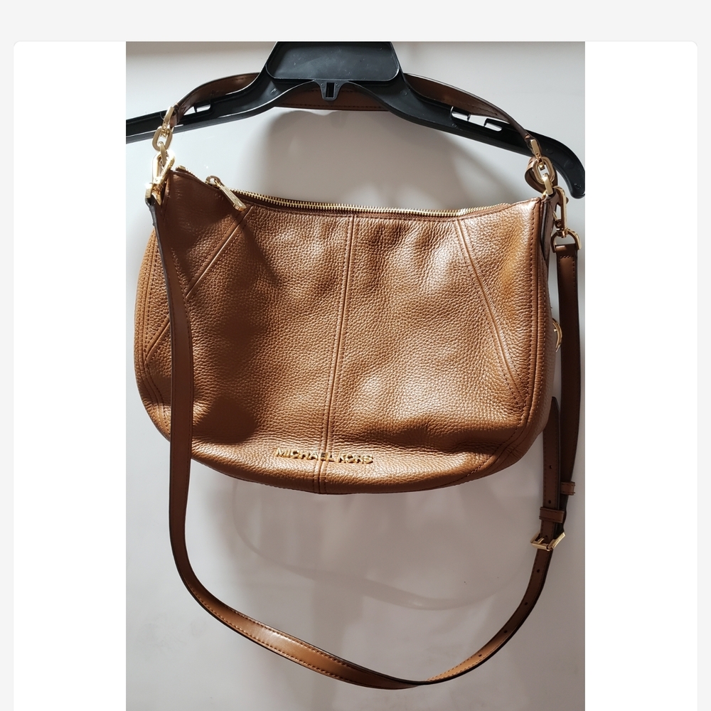 Michael Kors Tan Leather Shoulder Bag